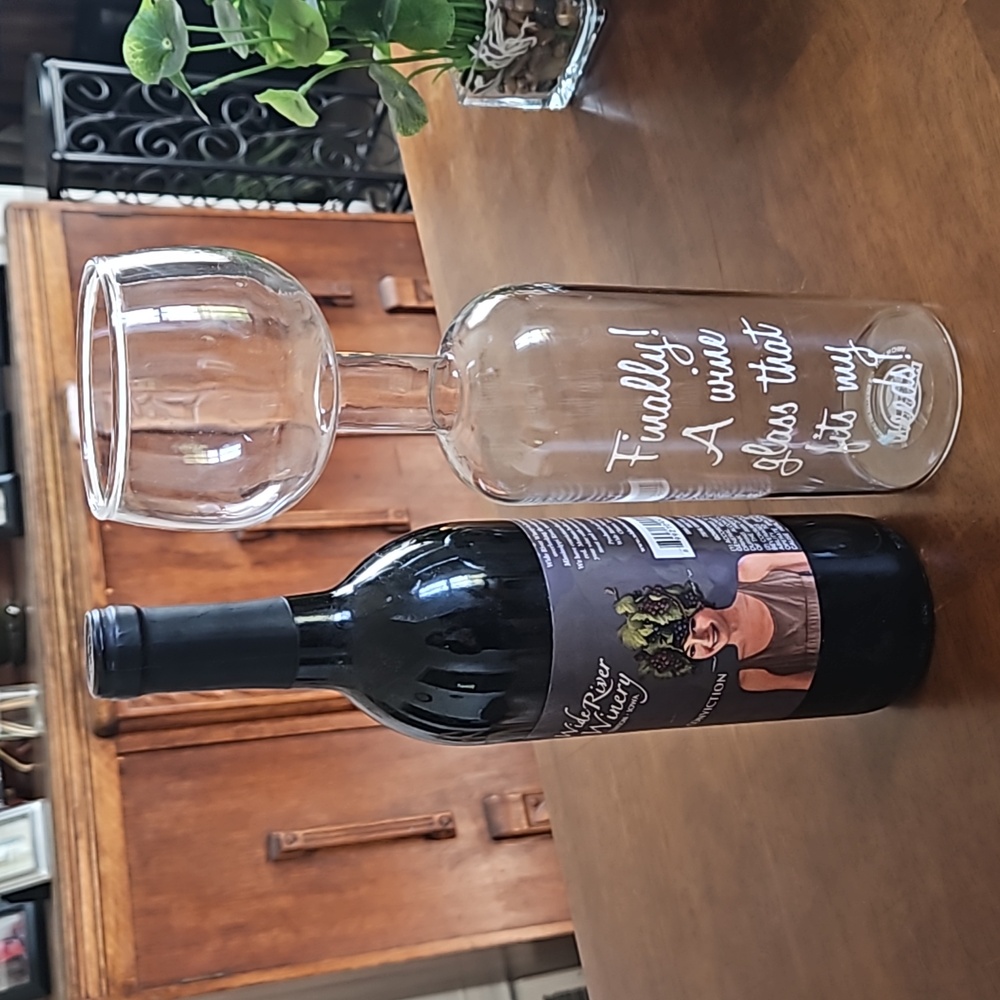 Big mouth wine glass